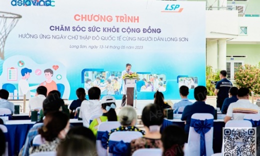 Chương trình khám sức khỏe cộng đồng hưởng ứng ngày chữ thập đỏ Quốc tế cho 1000 người dân tại xã Long Sơn, lần thứ 9 năm 2023.